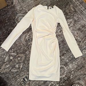 Zara cream mini dress